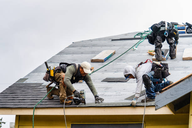 Professional Gutter Installation technician working in Laguna Hills, CA